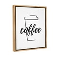 thumbnail image 4 of Stupell Industries Minimal Coffee Cup Food & Beverage Painting Brown Floater Framed Canvas Art Print Wall Art, 25 x 31, 4 of 10