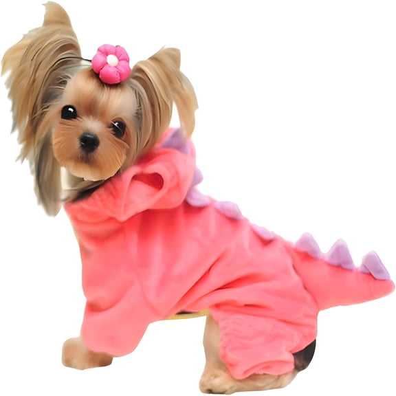 AOMRCOL 2026 New Dinosaur Dog Halloween Costume Pet Hoodie for Small Medium Dogs Cats for Halloween Party Cosplay Dress Up Indoor Outdoor Apparel Accessories