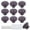 Dark Purple, variant on 10Pack Ceramic Cabinet Knobs, 1.26Inch/32mm Sky Blue Round Drawer Dresser Knob Pulls Handle with Screws, for Kitchen Cupboards, Wardrobes, Children's Rooms, Bedroom Furniture & Office Desks