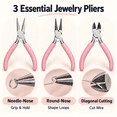 INSMART Jewelry Making Kit for Adults with Beads, Findings, 3 Pliers ...