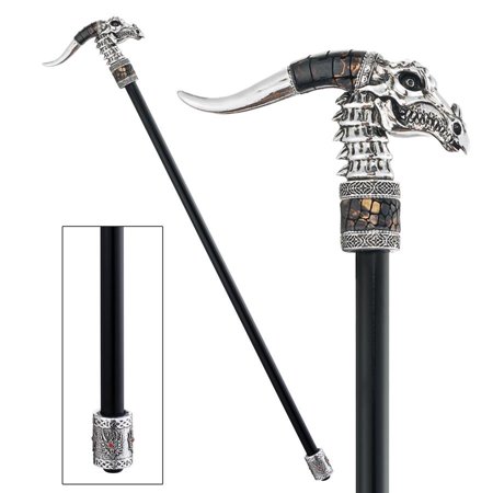Elegant Walking Sticks - Dragonsthorne Nebula Dragon Gothic Walking Stick Collection
