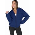 thumbnail image 2 of Sudaderas con Capucha y Cremallera para Mujer, Sudaderas Extragrandes, Conjuntos de Moda Escolar para Otoño, Chaquetas Informales, Ropa de Invierno Azul Marino XL, 2 of 9