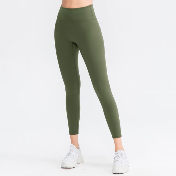 Leggings de yoga para mujer Pantalones de entrenamiento deportivo Push Up de cintura alta sin transp Abanopi Leggings de yoga para mujer