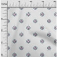 thumbnail image 1 of oneOone Organic Cotton Voile Fabric Circle Ikat Printed Fabric 1 Yard 42 Inch Wide, 1 of 4