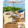 thumbnail image 4 of Fall Maple Leaf Outdoor Tablecloth - 60x60 Inch Square Dining Table Cover, Thanksgiving Autumn Botanical Waterproof Outdoor Table Cloth with Umbrella Hole & Zipper for Picnic/Patio/Party, 4 of 5