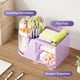 thumbnail image 2 of Organizador de escritorio Marbrasse con 2 cajones que giran 360°, color morado, 2 of 7