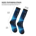 thumbnail image 2 of Lsque Cat Sketch Pattern Sport Compression Socks for Men & Women 15-20 mmHg Knee High Nurse Pregnant Running Medical and Travel Athletic, 2 of 6