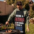 thumbnail image 3 of Being a Father Bib Apron with Pocket Chef Aprons Waterproof Bib Apron for Women Men Chef Cooking Aprons for Kitchen Cool BBQ Grilling, 3 of 7