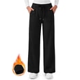 thumbnail image 2 of MOSHU Wide Leg Sweatpants for Women High Waisted Baggy Fleece Cotton Pants Fall Casual Sweatpants with Pockets, 2 of 11
