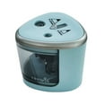 thumbnail image 1 of JIJICZ Sacapuntas eléctrico para niños, sacapuntas pequeño de doble orificio, sacapuntas eléctrico automático con recipiente grande para lápices gruesos y finos, para el hogar, oficina,, 1 of 6