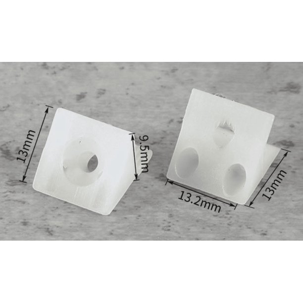100 Soportes Para Cajones + Tornillos - Refuerzo Para Muebles, Plástico Resistente