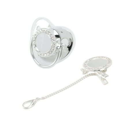 

Bling Free Exquisite Keepsake Prevent Lost Infant Clip Set Ergonomic Design For Party Silver M