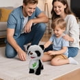 thumbnail image 4 of Realistic Walking Electronic Panda Plush Toy, Interactive Stuffed Animal with Lifelike Actions & Sounds, Soft Fluffy Toy for All Ages, Birthday Christmas Gift for Kids, 4 of 7