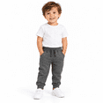 thumbnail image 4 of Gray Toddler Boys Sweatpants 5t, Drawstring Elastic Waist Toddler Jogger Pants with Pockets, Kids Cuffed Joggers, 4 of 4