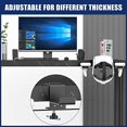 thumbnail image 3 of Jinsinto VR Stand VR Display Holder Under Desk Virtual Reality Headsets Metal Stand Storage Hook Universal Clamp on Desk Hanger Hooks for Oculus Quest 2/Quest/Rift S, HTC Vive Pro, PSVR 2, 3 of 7