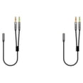thumbnail image 3 of Cable adaptador de auriculares Bearachild 3,5 mm Negro 25cm 2Conjunto, 3 of 6