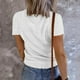 thumbnail image 4 of Pntutb, tops acanalados de manga corta para mujer, camisas básicas de punto, blusas informales de verano con cuello de pico abotonadas, camisetas de Color sólido Pntutb Pntutb-5987, 4 of 6