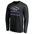 thumbnail image 2 of Men's Black Baltimore Ravens Team Arch Knockout Long Sleeve T-Shirt, 2 of 3