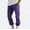 Purple, variant on Lenago Cargo Pants for Men Solid Casual Multiple Pockets Outdoor Straight Type Fitness Pants Cargo Pants Trousers under 10