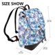 thumbnail image 2 of Fotbe Icy Blue Snowflakes Mochila Bolso con Estampado para Mujer, Mochila Antirrobo de Nylon Impermeable, Bolsa Ligera de Hombro, 2 of 4