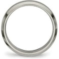 thumbnail image 3 of Chisel Titanium Polished 4mm Grooved Comfort Fit Band - Ring Size 10.5, 3 of 8