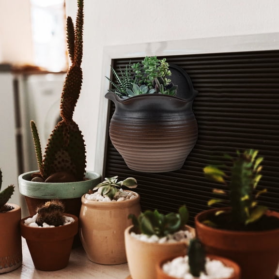 WHAMVOX  Wall Hanging Flower Pot Pots Indoor Mounted Plant Shelf Plants
