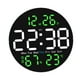 thumbnail image 4 of Reloj de pared digital con alarma y temporizador  degreeF/ degreeC conmutable, pantalla LED redonda, 12/24 h Verde, 4 of 9
