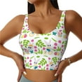 thumbnail image 2 of Lsque Happy Easter Printed Women'S Sports Bra, Compression, Moisture Wicking, High-Impact Sports Bra For Women,Supportive sports bra-Large, 2 of 9
