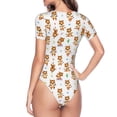 thumbnail image 4 of Easygdp Tigers Go In For Sports Women'S Waist-Cinching Short-Sleeved Onesie, Olastic Onesiet,Snaps At Bottom,Easy To Put On And Take Off - Xx-Large, 4 of 9