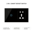 thumbnail image 2 of Mistaha 95- Wi-Fi Smart Wall Outlet with 1 Gang Touch Light Switch Smart Life APP Remote Control, Voice Control, Touch Control Compatible with Assistant Wi-Fi Smart Switch Plug Outlet Universal Pl, 2 of 8
