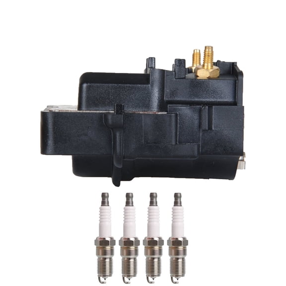 ISA Ignition Coil and 4 Spark Plugs Compatible with Toyota Corolla 1996-1997 1.6L L4 1587cc -ci  Replacement for UF111