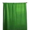 thumbnail image 2 of Poplin Gingham Checkered Window Curtain 56 Inch Wide Lime Green, 2 of 4