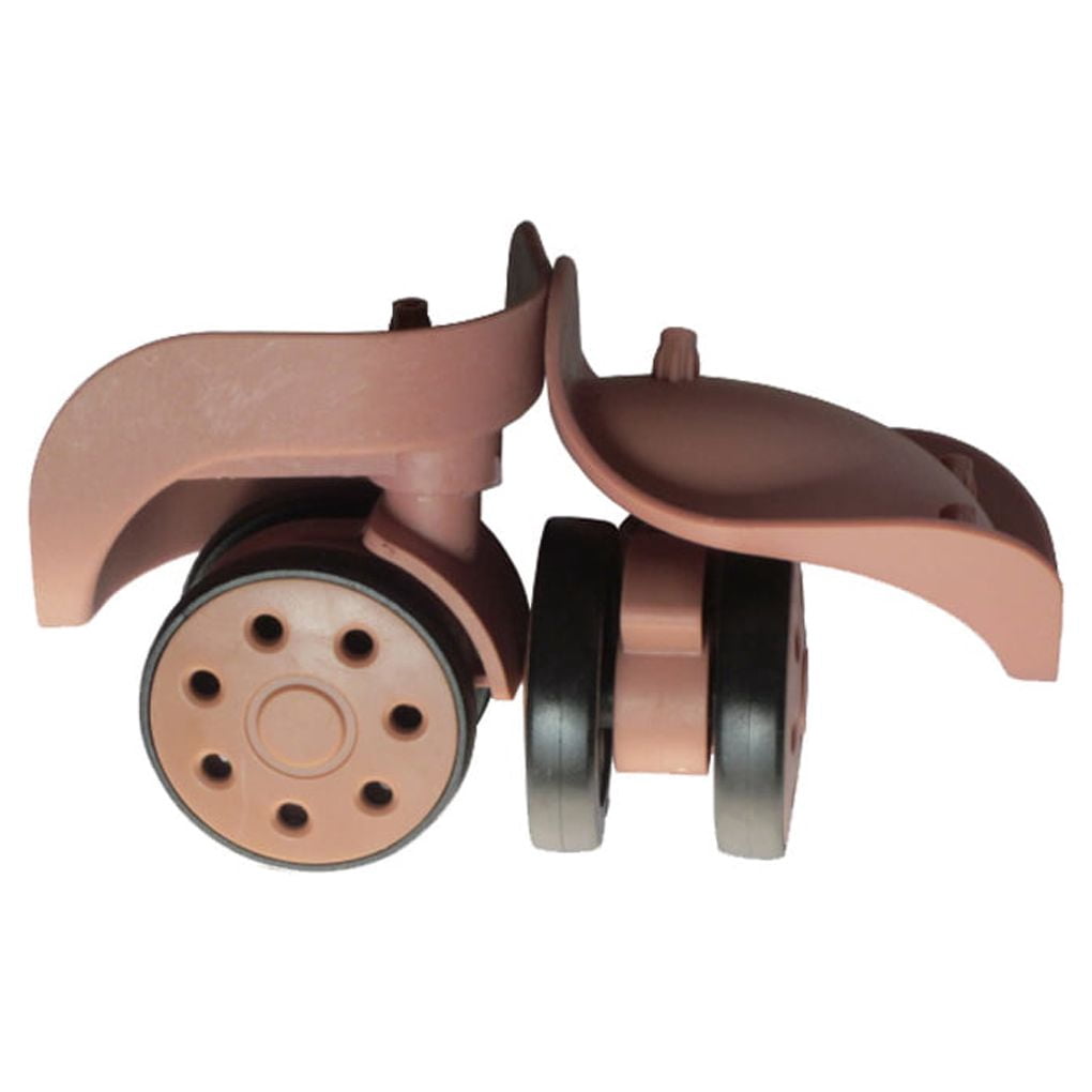 TureClos 2 Pieces Luggage Wheels Nylon Portable Travel Tote Carry Suitcase Trolley Swivel Casters Repair Set Accessories Rose Gold