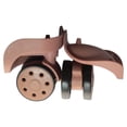 thumbnail image 2 of 2 Pcs Roues de Bagage Nylon Portables Professionnelles Réparations de Valises Voyage Fourre-Tout Transporter Valise Chariot Roulettes Pivotantes Ensemble de Réparation Accessoires Or Rose, 2 of 7