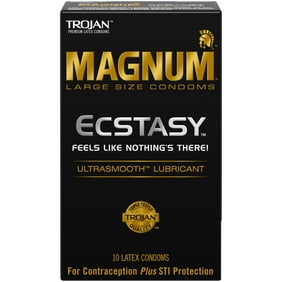 Trojan Magnum Thin Large Size Lubricated Condoms 12 Count Walmart Com Walmart Com