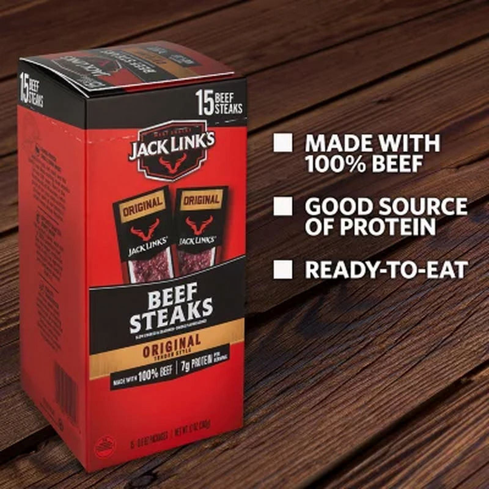 Jack Link&rsquo;S Original Tender Style Beef Steak 15 Ct.