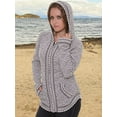 thumbnail image 4 of Gamboa Cardigan en Véritable Alpaga pour Femmes Chandails d'Été Légers Gris, 4 of 4