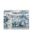 thumbnail image 5 of Unique Loom Hygge Shag Collection Area Rug - Trellis (5' 1" x 8' Rectangle Blue/Beige), 5 of 7