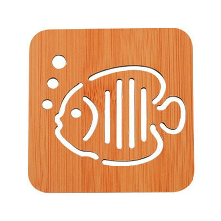 

Wooden Thick Anti-scalding Non-slip Table Decoration Bowl Mat Heat Insulation Pad Kitchen Supplies Placemats Coaster 3 SMALL