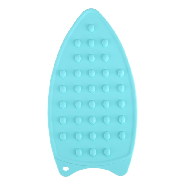 Alfombrilla de silicona antideslizante resistente al calor para planchar, protección de seguridad contra el calor, almohadilla de apoyo para planchar (verde)