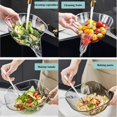 thumbnail image 4 of 2 PCS Multi-Functional Drain Basket FruitVegetable Washing Kitchen Sink Drain DrainageKitchen Sink Strainer, 4 of 5
