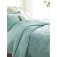 thumbnail image 3 of BrylaneHome Bedding Lightweight All Season Modern Amelia Quilted Damask Oversized Ultra Soft Bedspread, 3 of 6