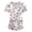 Light pink, variant on Women's Scrub Tops Loose Fit V Neck Short Sleeve Pocketed Daily Tops