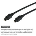 thumbnail image 3 of Fiber Optic Audio Cable Digital Optic Cable 23.6FT TOS Optical Link Plastic Straight for TV DVD Black, 3 of 6