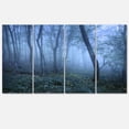thumbnail image 2 of Trail Through Blue Fall Forest - Landscape Photo Canvas Art Print, 2 of 3