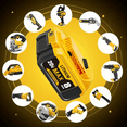 thumbnail image 2 of 6Pack Replace for Dewalt 20V Max Battery 8000mAh, Replacement for dewalt 20v Batteries DCB200 DCB201 DCB206 DCB204 DCB208, Compatible with DeWalt 20V Cordless Power Tools and Chargers, 2 of 10