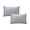 Gray, variant on Satin Pillowcase Set of 2, Pillow Cases for Hair and Skin, Standard 20x26 Smooth Polyester Pillow Covers, White