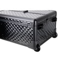 thumbnail image 4 of Ver Beauty 3-in-1 Nail Cart Rolling Makeup Case with 2 Drawers, Wheels & Extra Lid in Black Diamond, 4 of 7