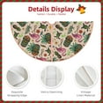 thumbnail image 3 of Sikiie Tropical Mask Flamingo Nativity Christmas Tree Skirt, Jesus Christian Winter Holiday Tree Mat Decoration(30-48IN)30", 3 of 6