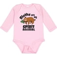 thumbnail image 3 of Inktastic Sloths Are My Spirit Animal with Cute Sloth Illustration Boys or Girls Long Sleeve Baby Bodysuit, 3 of 5